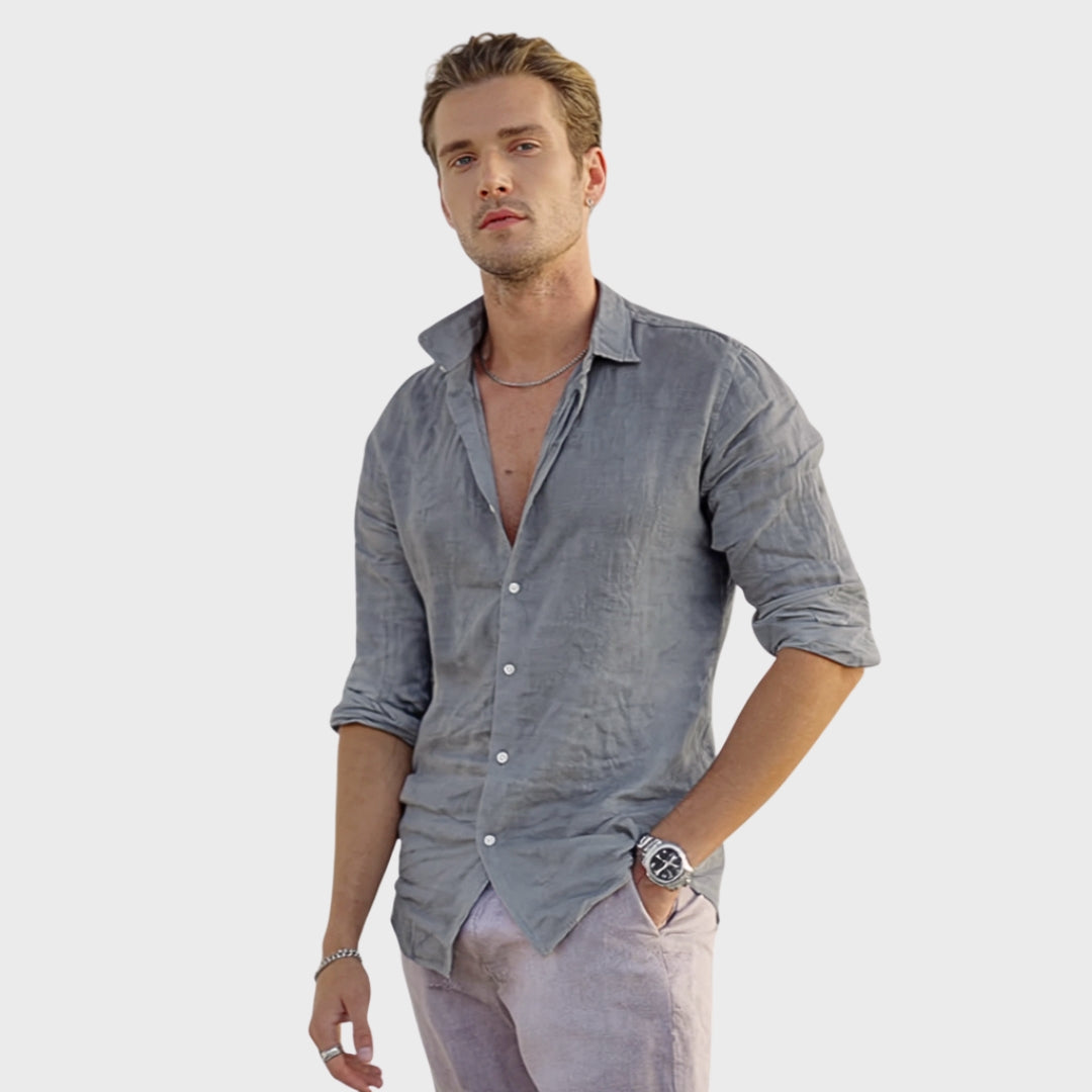Léonard - Chemise en Lin Décontractée