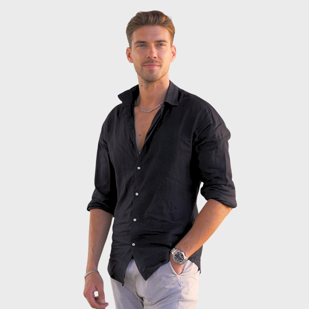 Léonard - Chemise en Lin Décontractée