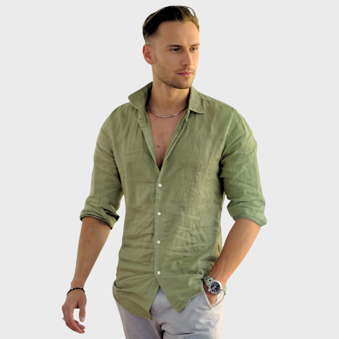 Léonard - Chemise en Lin Décontractée