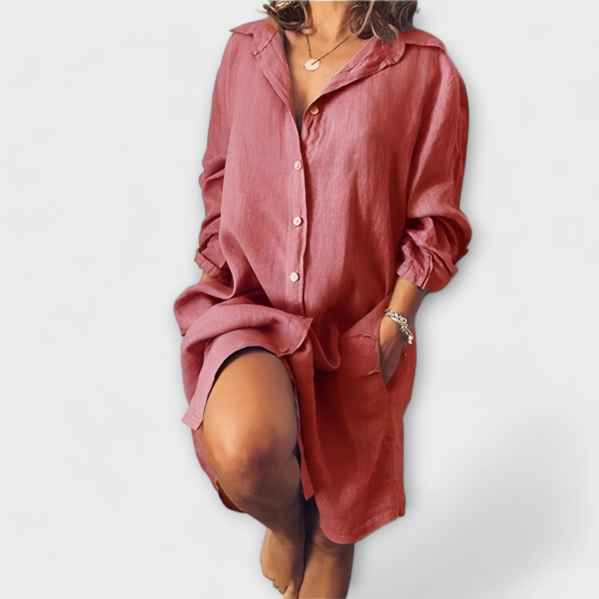 Claire - Blouse décontractée en lin