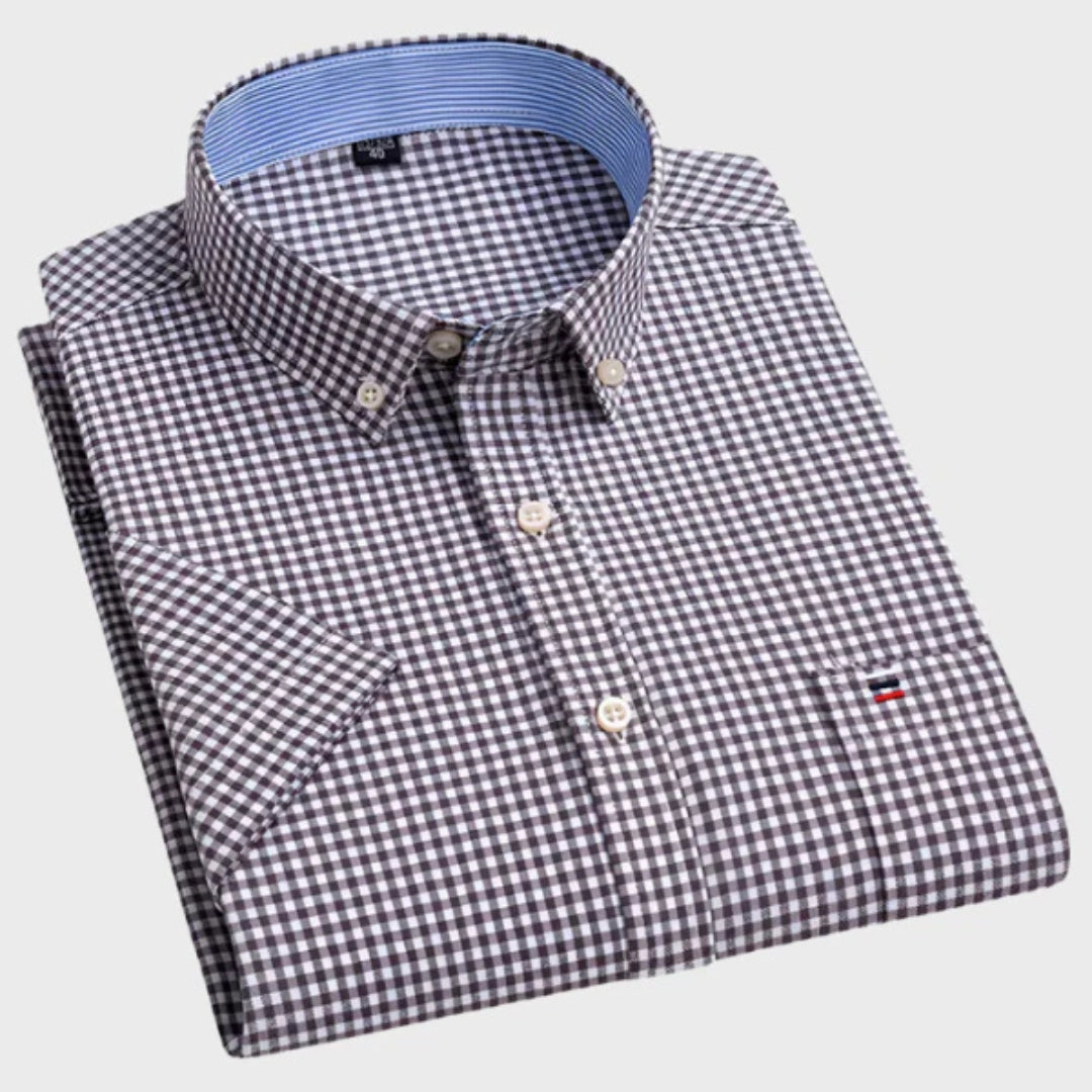 Matthieu - Chemise Classique en Coton à Motif