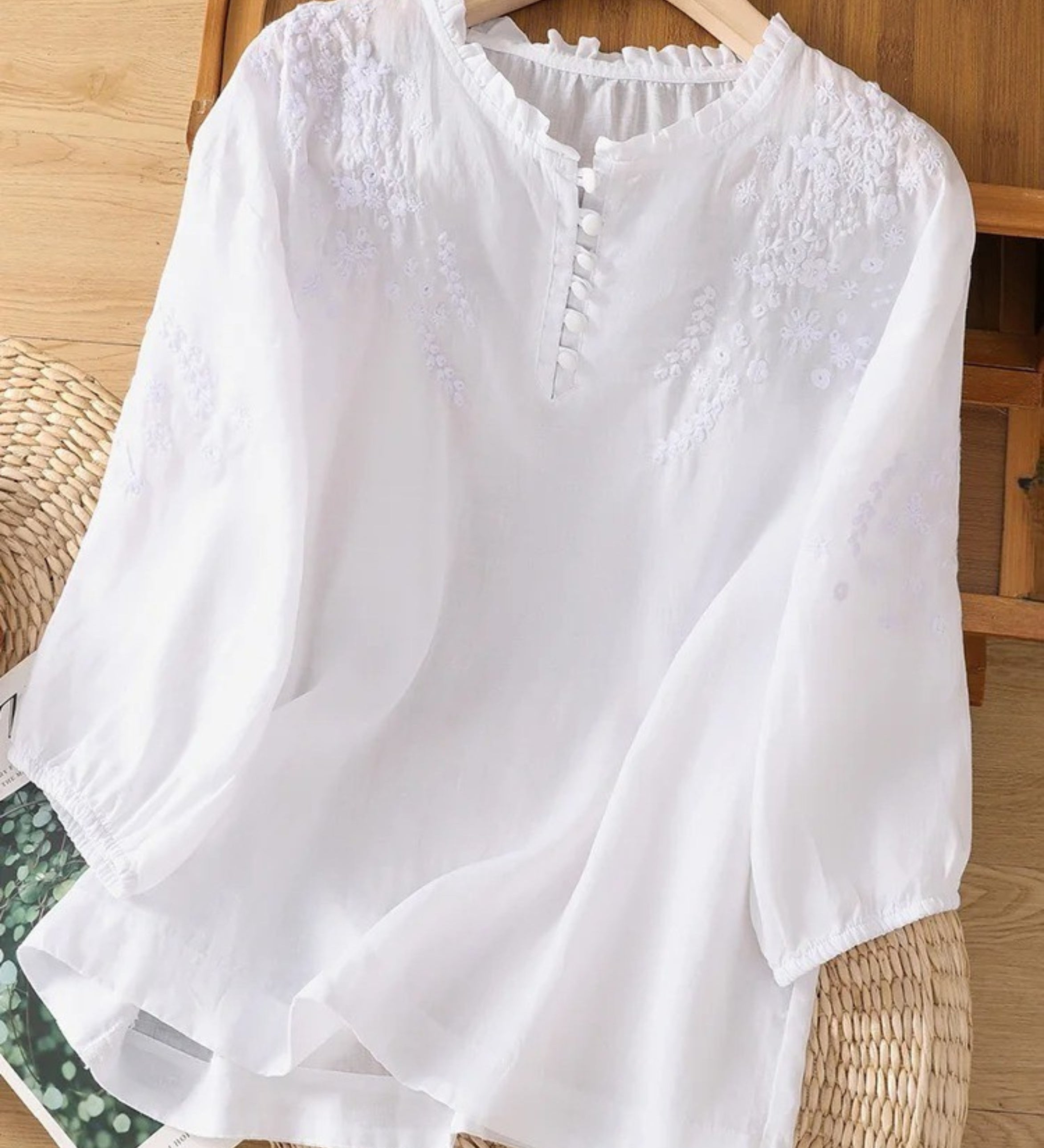 Cassiane - Blouse en Coton et Lin