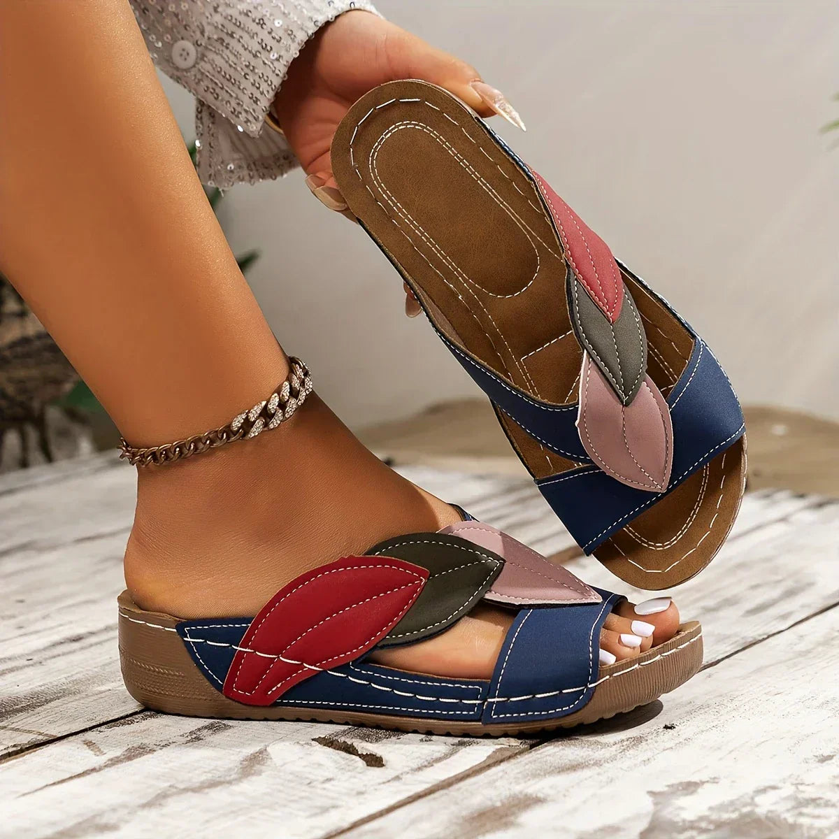 Sereine - Sandales Slip-On
