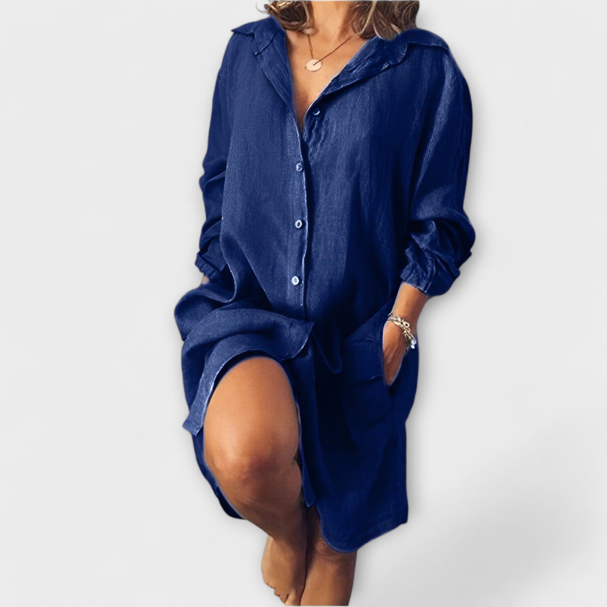 Claire - Blouse décontractée en lin
