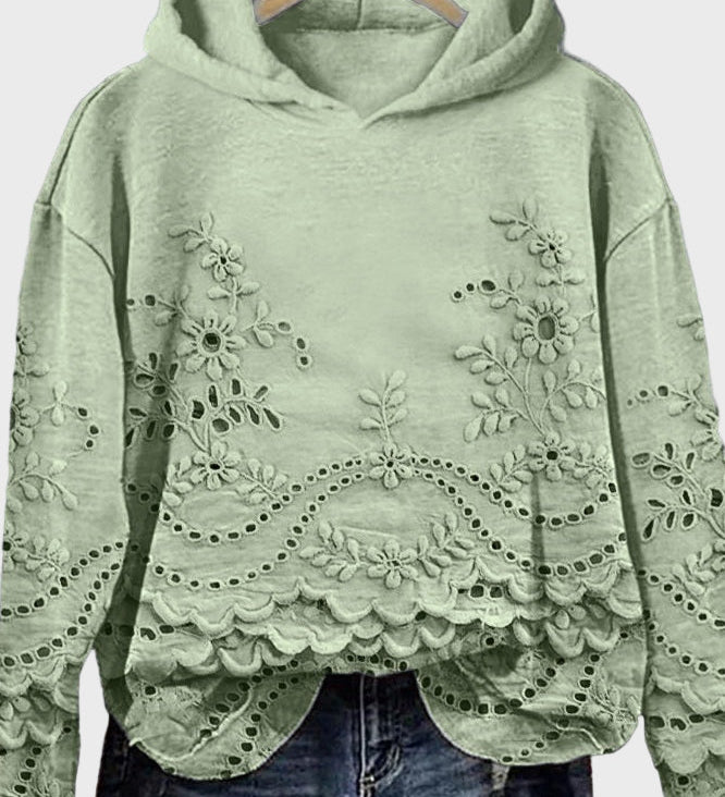 Sweat à Capuche en Dentelle
