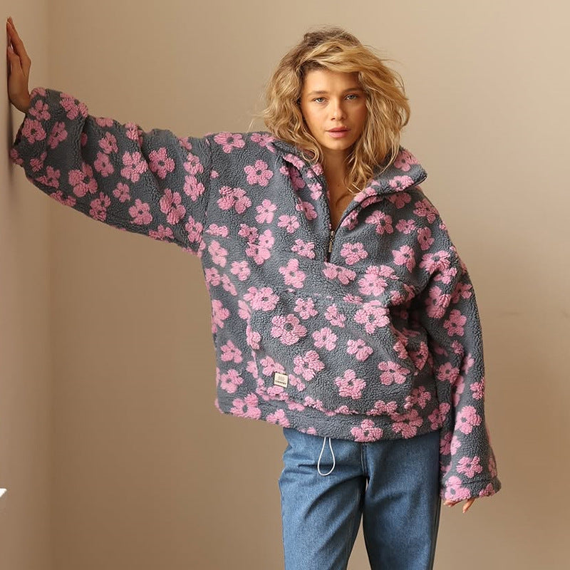 Daisy - Sweat Polaire Floral