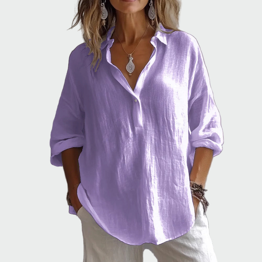 Blouse de style décontracté élégant