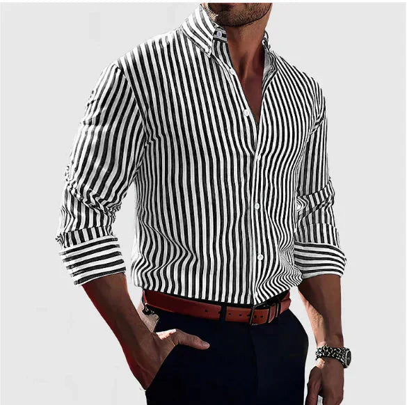 Chemise Overshirt Soft Blend - Rayures