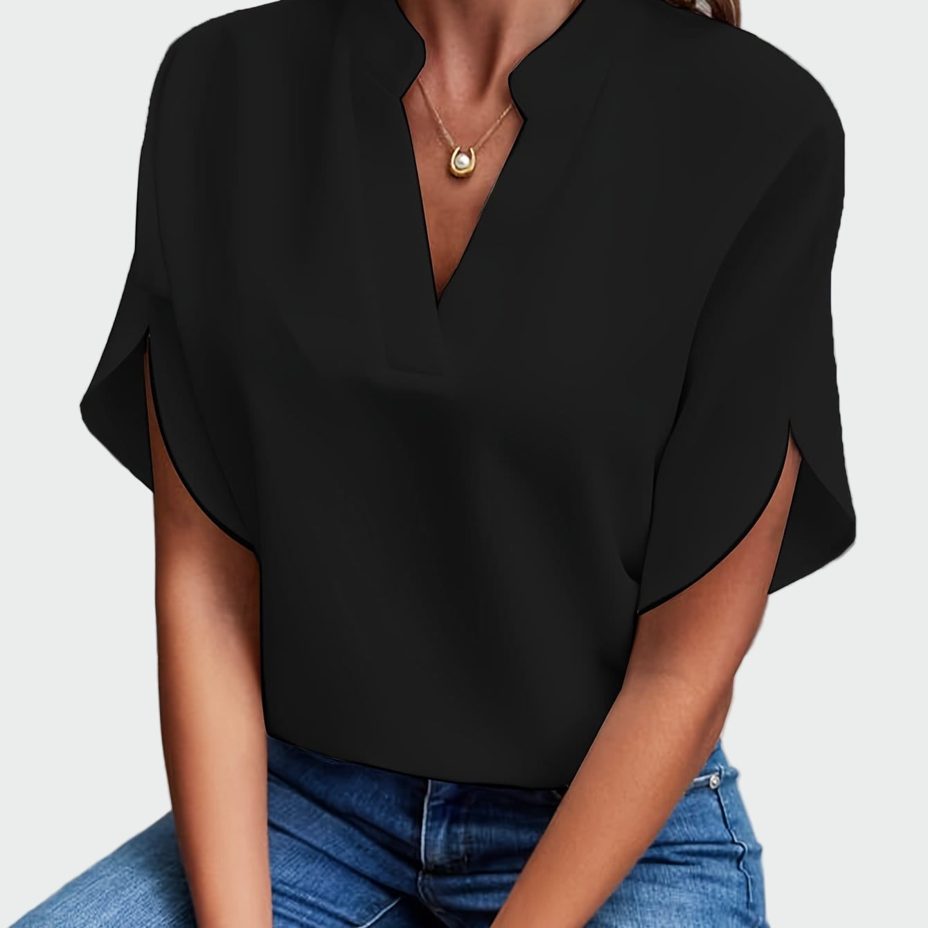 Chemise avec imprimé drapé