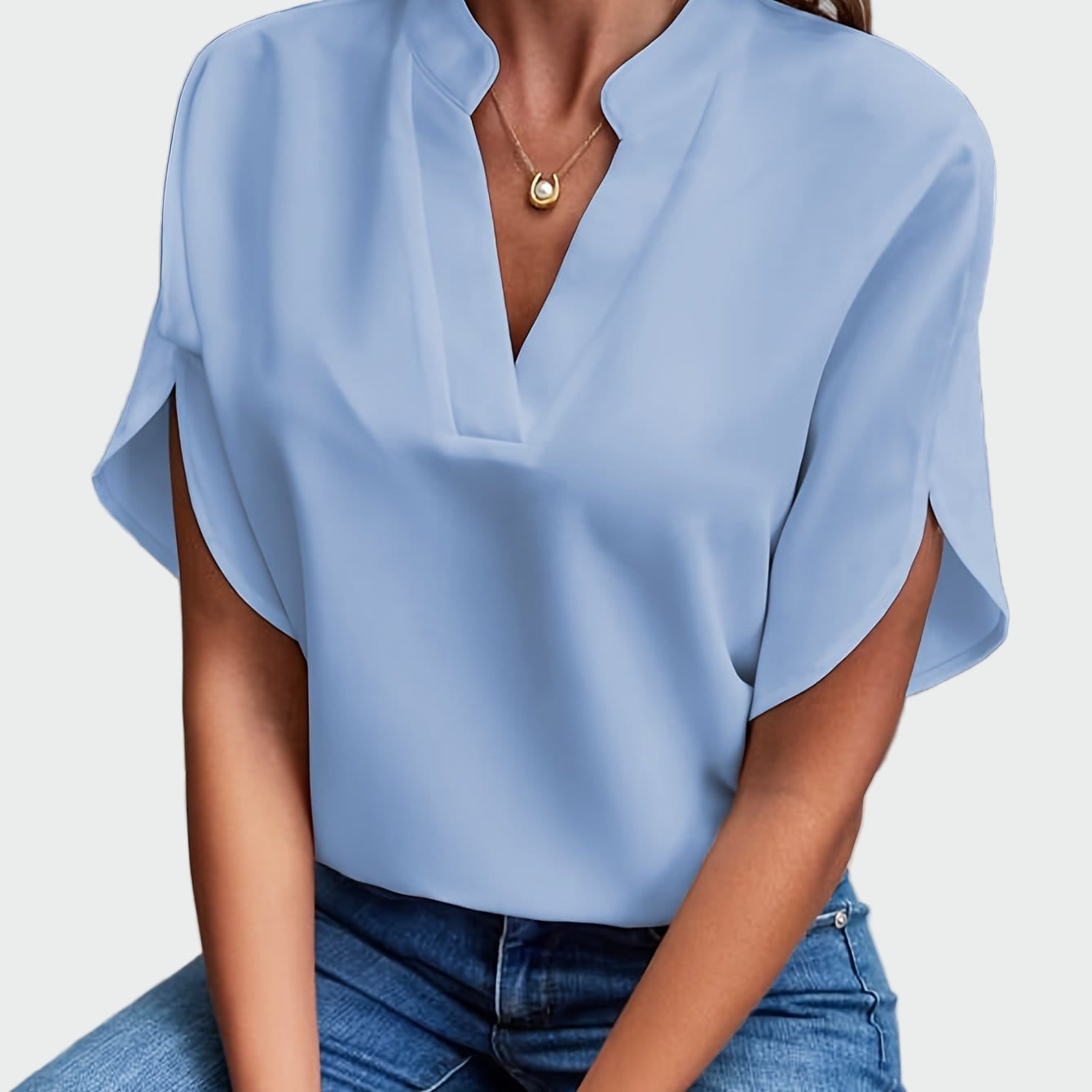 Chemise avec imprimé drapé