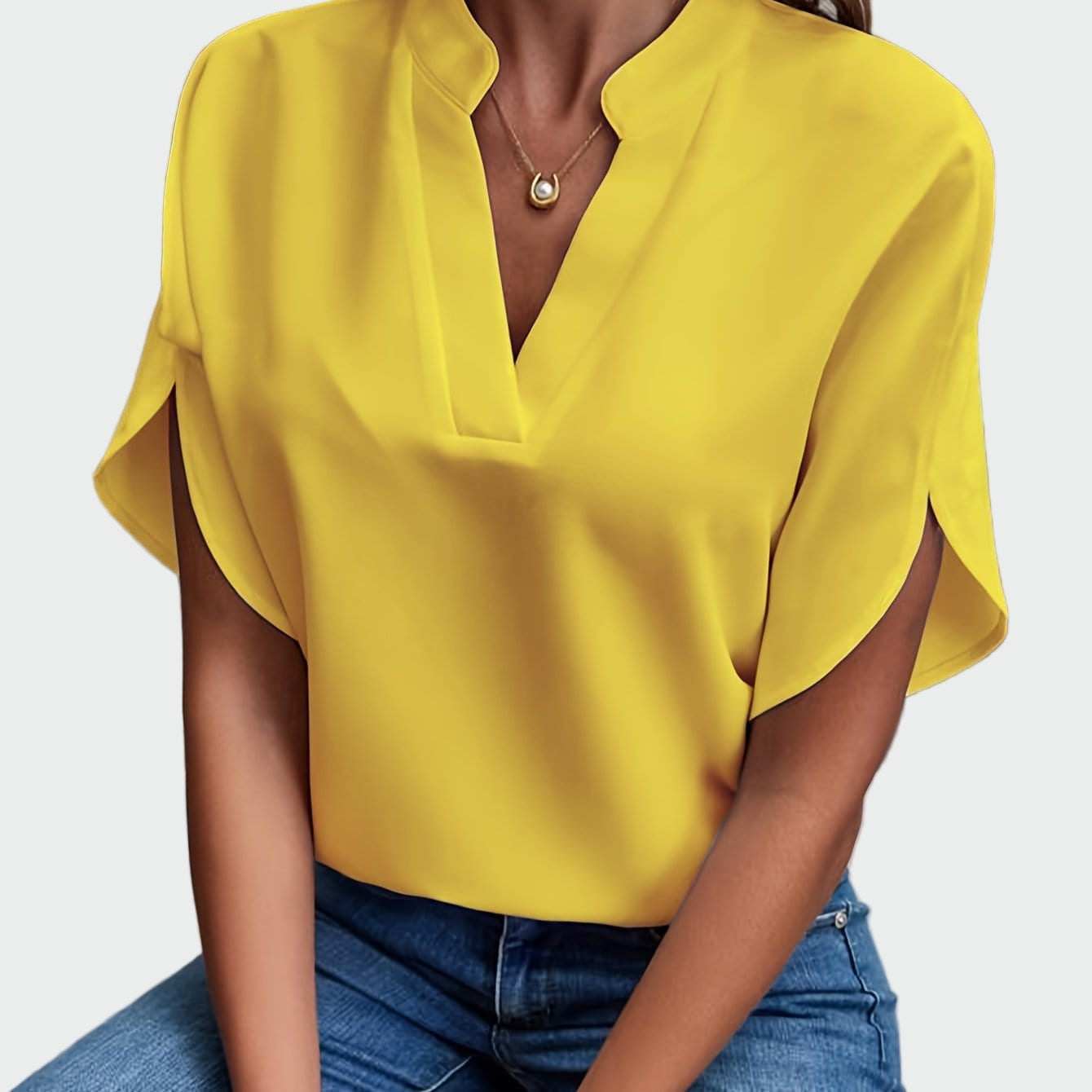 Chemise avec imprimé drapé