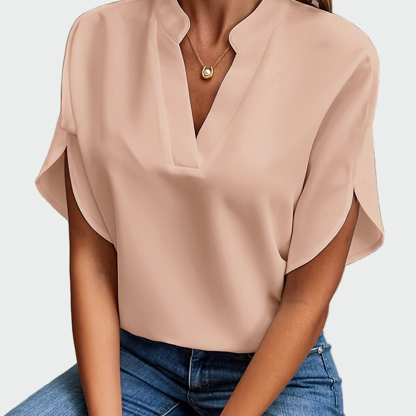 Chemise avec imprimé drapé