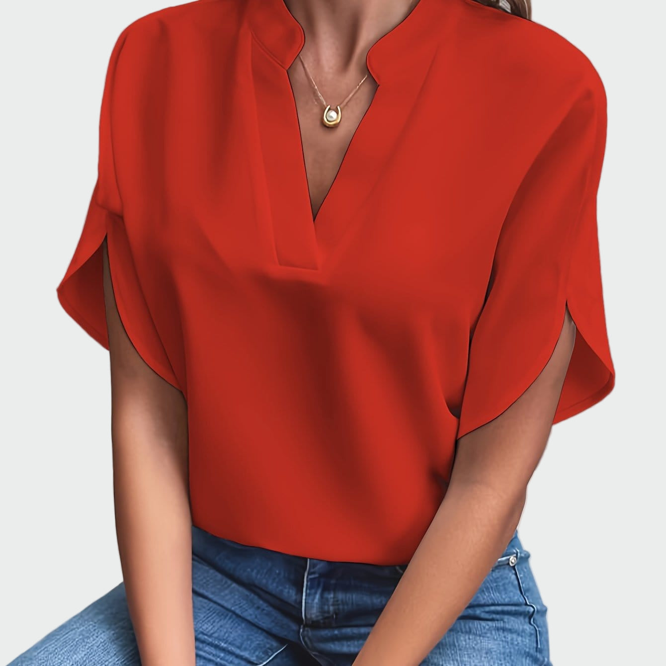 Chemise avec imprimé drapé