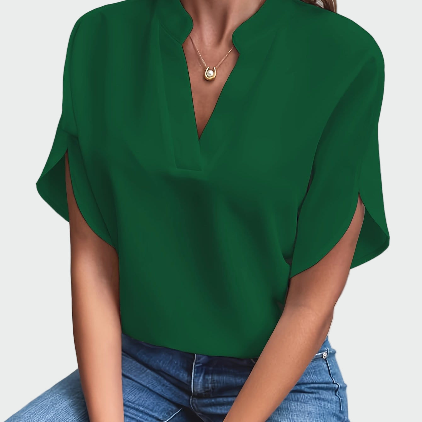 Chemise avec imprimé drapé
