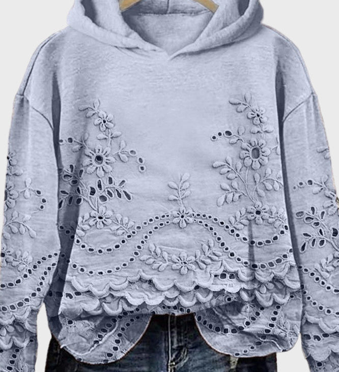 Sweat à Capuche en Dentelle