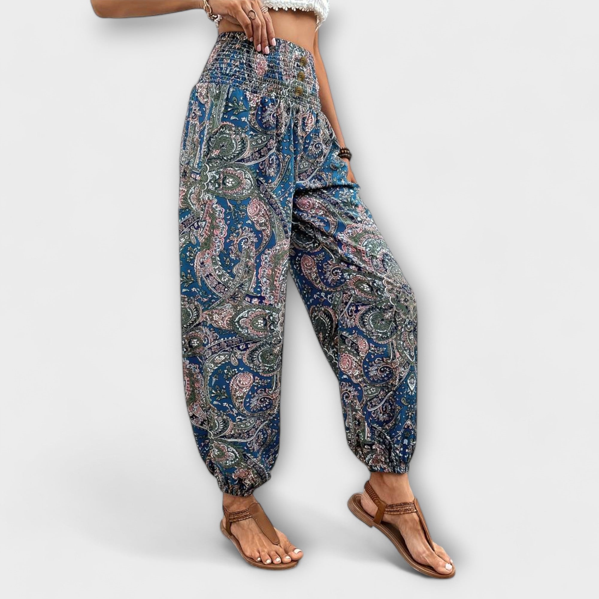Écarlate - Pantalons avec des graphiques ethniques