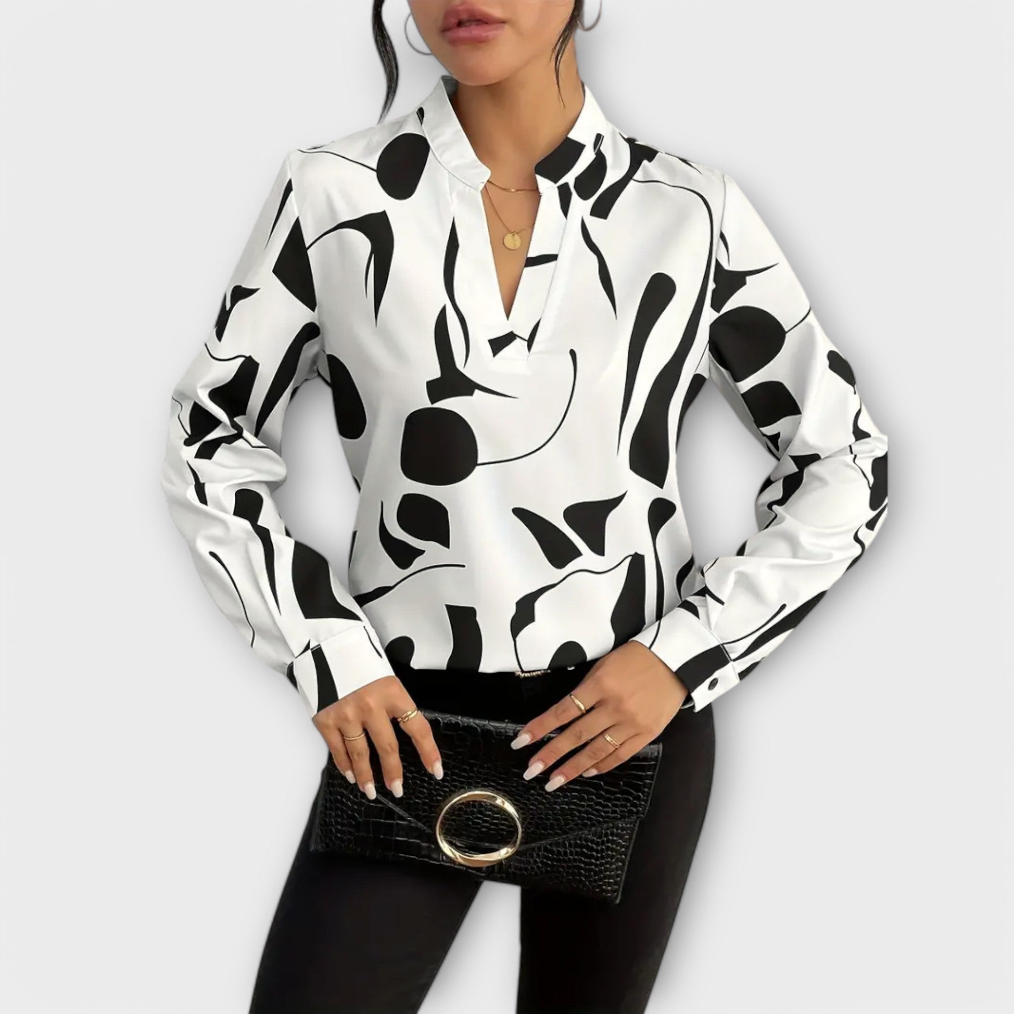 Catherine - Blouse élégante à manches longues