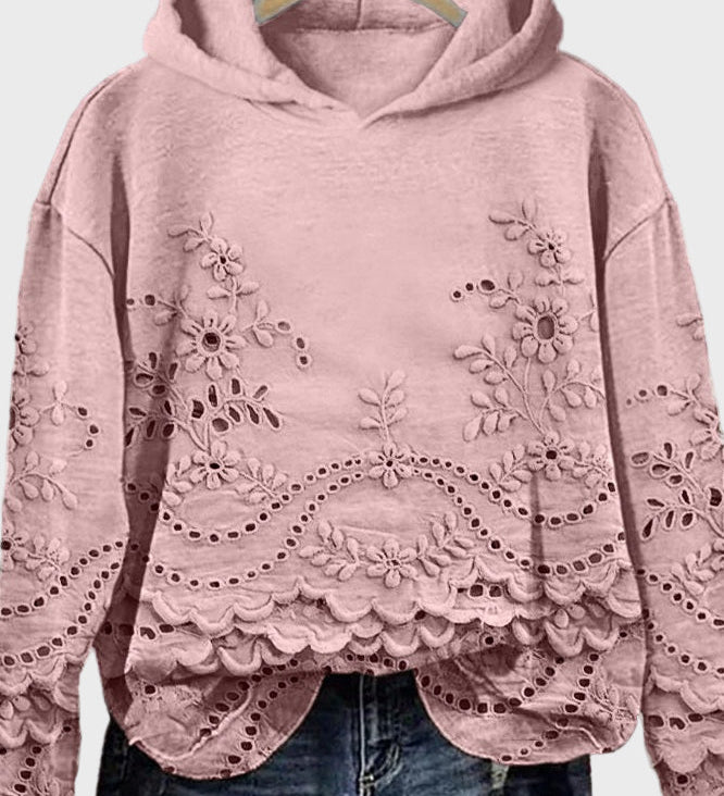 Sweat à Capuche en Dentelle