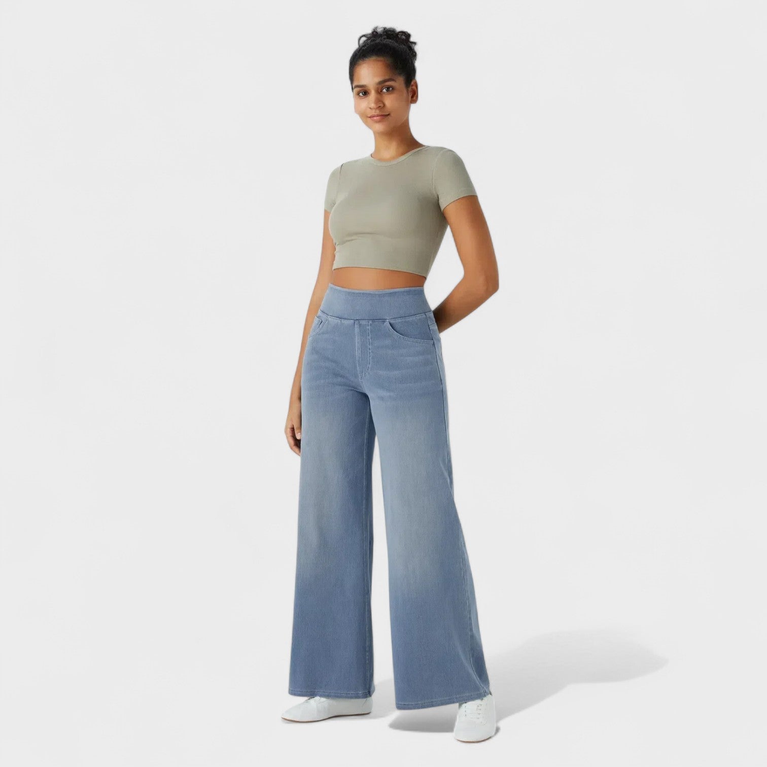 Irène - Pantalons en jean à coupe large
